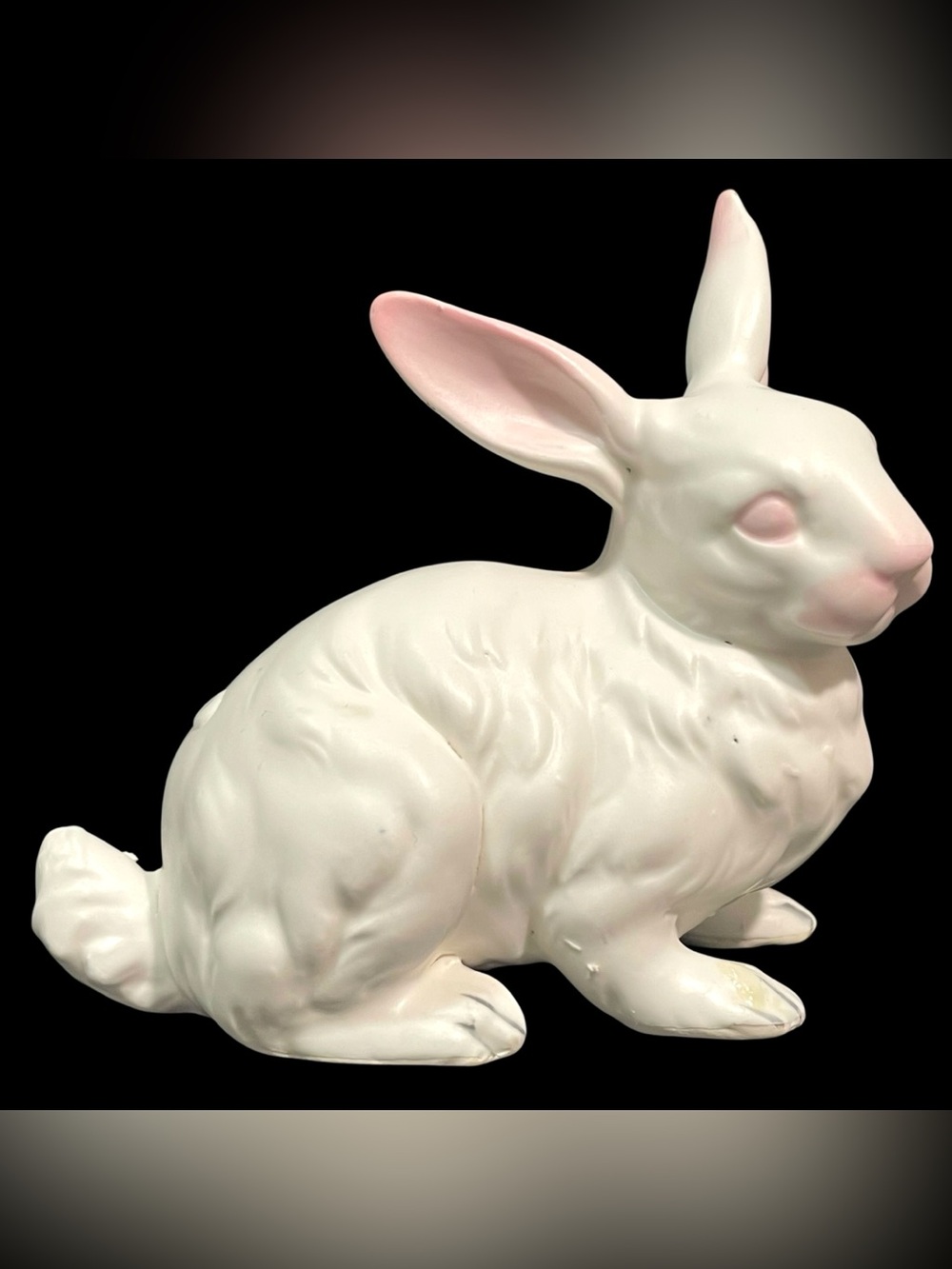 Vintage 1960s Napcoware Ceramic Japan White Bunny Rabbit Figurine #C-6390